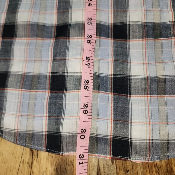 Vintage Sheplers Men's Plaid Button Down Western Shirt Sz L - Picture 8 of 10